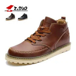 2017 Men Walking Shoes Водонепроницаемый Открытый Shoes Полный зерна кожи Для Мужчин