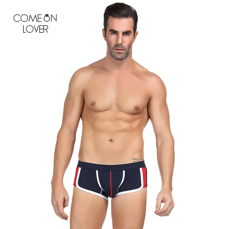 Боксеры Comeonlover MPT127 мужские спортивные трусы с простым принтом шорты-боксеры