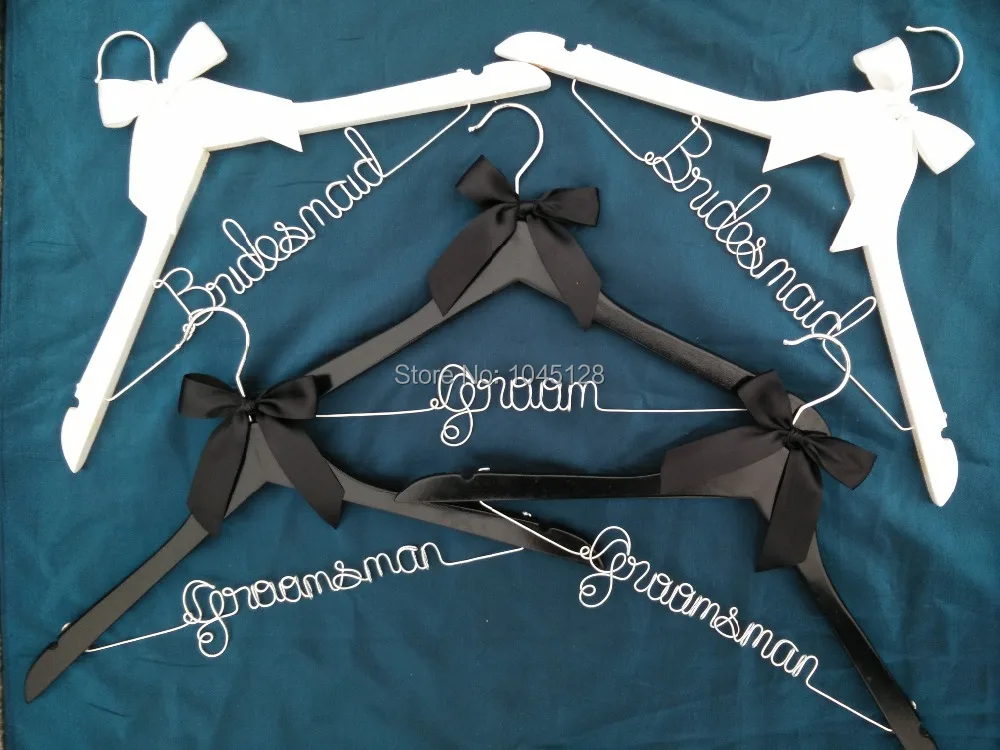 

Free shipping 5 Personalized Wedding Hanger, bridesmaid gifts, name hanger, brides hanger