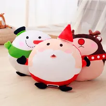 Мягкая Рождественская игрушка с набивным Санта-Клаусом, держа одеяло в руке, подарки на праздник для детей