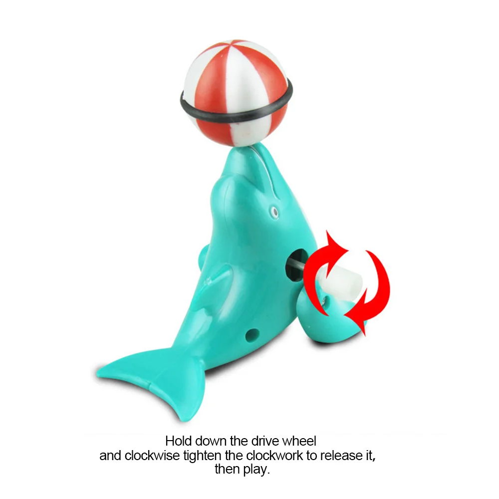 Дельфин коллектор заводная игрушка детская заводная игрушка Дельфин верхний шар вращение на 360 градусов забавный Дельфин моделирование цирковая игрушка