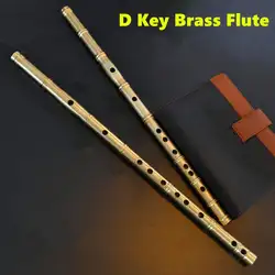 Латунь металл флейта D ключ металл флейта Сгустите латунной концерт флейта Профессиональный музыкальный инструмент из металла Flauta оружие