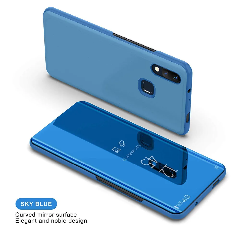Clear View Mirror Flip Electroplate Stand Case Cover For Xiaomi Mi A2 Lite Smart Phone Capa For Redmi 6 Pro Note 5 Coque Fundas  (5)