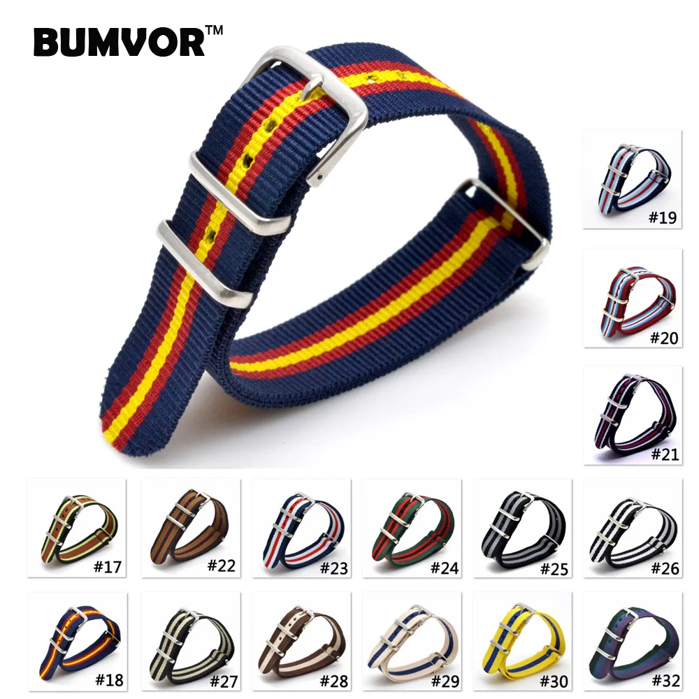 Wholesale 20 mm Multi Color Black Grey Army Sports nato fabric Nylon watchband Watch Strap accessories Bands Buckle belt 20mm Wholesale 20 mm Multi Color Black Grey Army Sports nato fabric Nylon watchband Watch Strap accessories Bands Buckle belt 20mm