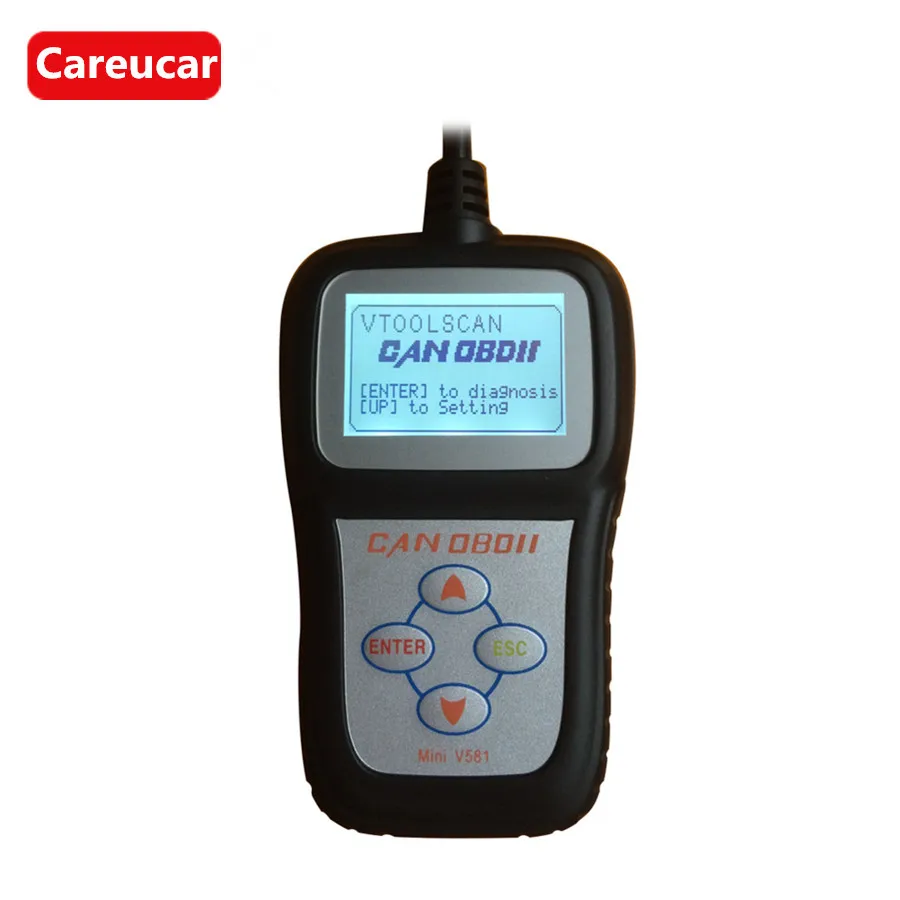 Mini V581 CAN OBDII/EOBD считыватель кодов онлайн обновление доступно на нескольких