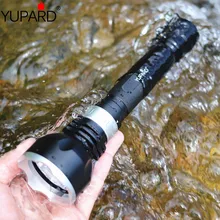 YUPARD Underwater Diving diver Flashlight Torch XM-L2 led T6 Light Lamp Waterproof 18650 rechargeable battery white yellow light цена YUPARD Underwater Diving diver Flashlight Torch XM-L2 led T6 Light Lamp Waterproof 18650 rechargeable battery white yellow light цены онлайн