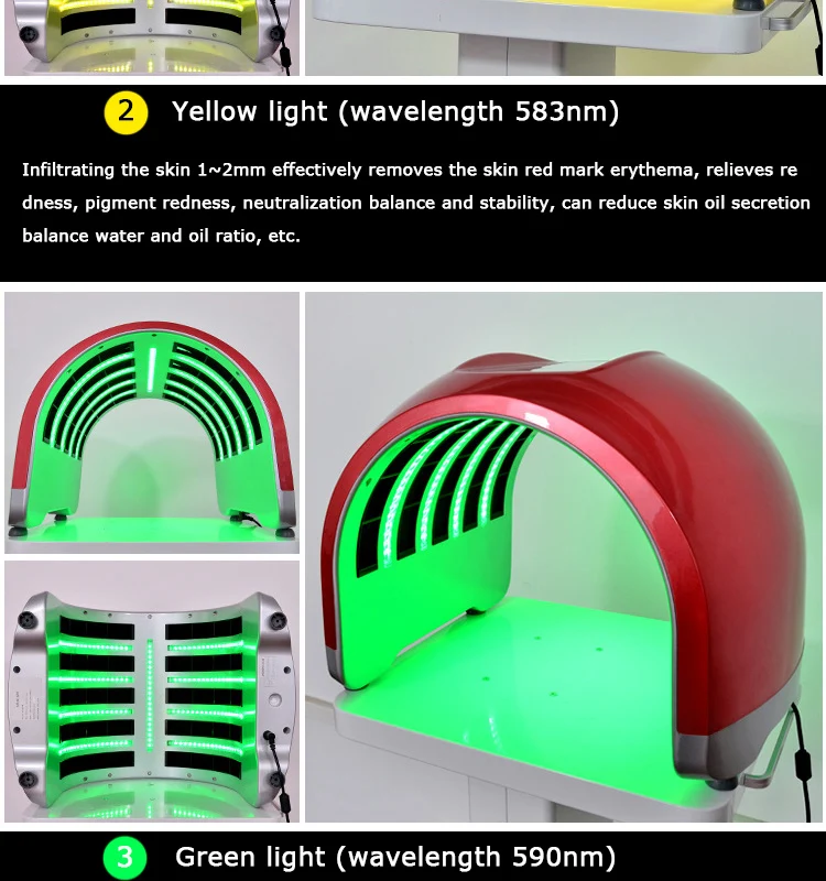 Новейший профессиональный Фотон PDT светодиодный светильник Маска для Лица Машина Для Лечения Акне Отбеливающий светильник для омоложения кожи терапия