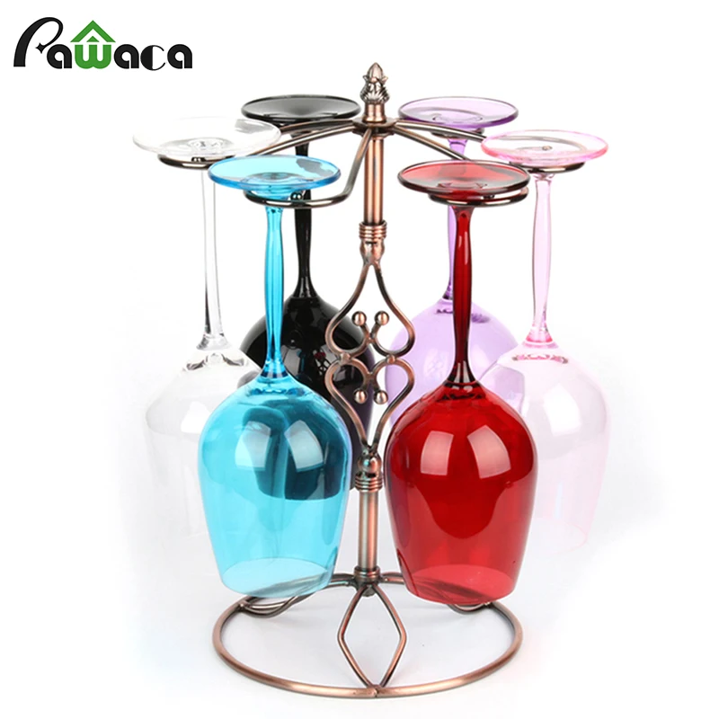 Metal Tabletop Wine Cup Rack Goblet Wine Glass Cup Holder Display