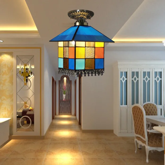 

light ceiling lamp European porch corridor lamp Mediterranean balcony personality small house creative Ceiling Lights DF10