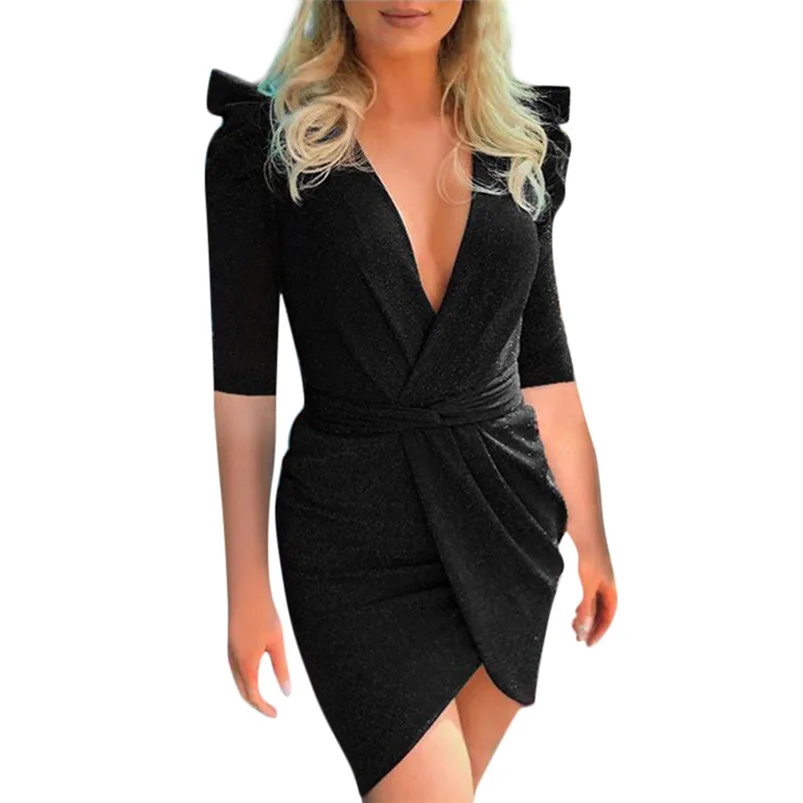 Blue mesh oriental print ruched bodycon dress Bodycon dress with pearls