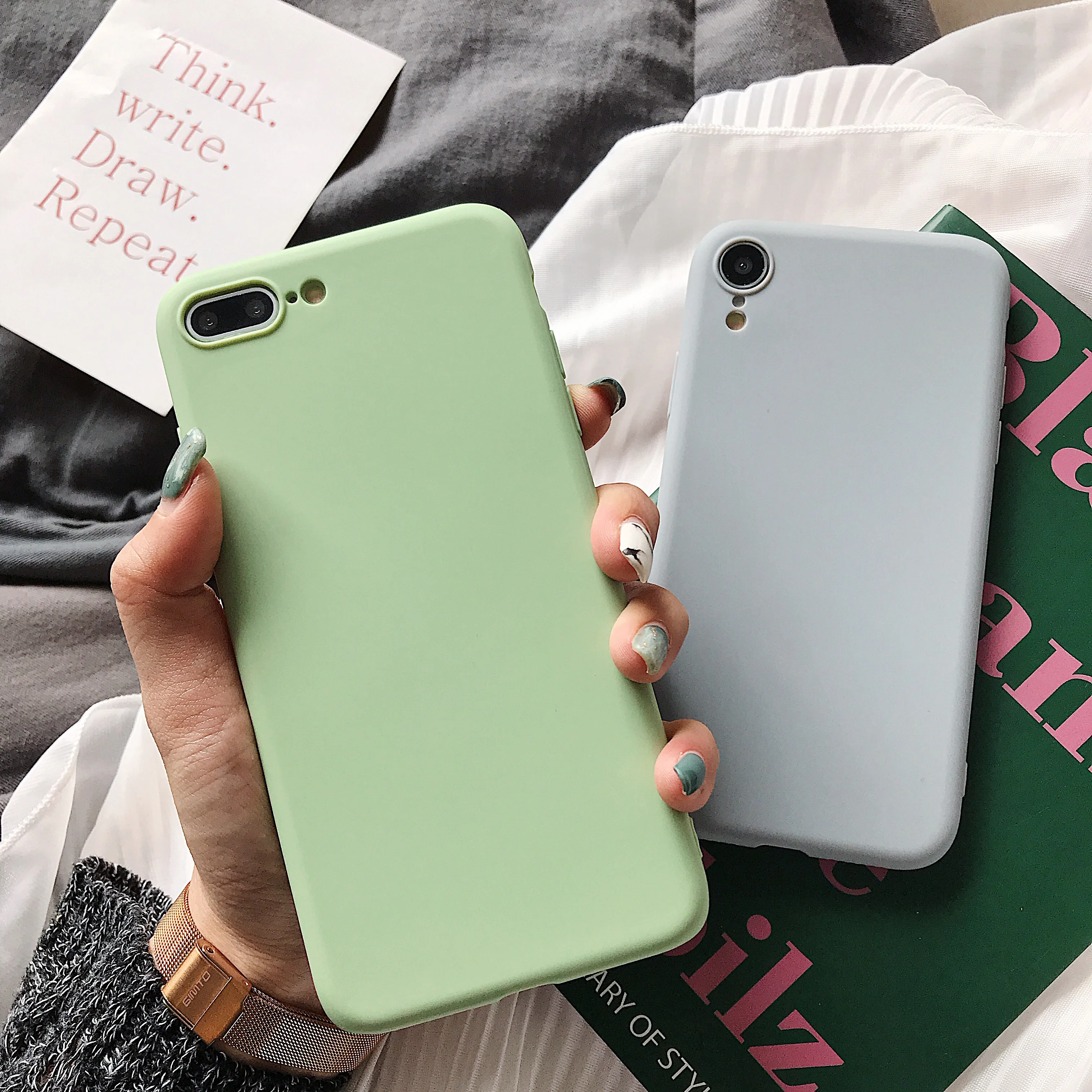 

Solid Color Silicone Cases For Xiaomi Redmi Note 7 Case Soft TPU Back Cover on Remdi K20 4X 5A 6 6A 7 Note 6 5 Pro S2 Go Fundas