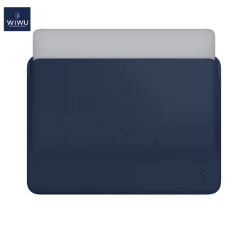 WiWU Laptop Sleeve for MacBook Air 13 inch Water-proof PU Leather bag for MacBook Pro 13 15 Inch Ultra-slim Laptop Bag Case envelope laptop bag super slim sleeve pouch cover microfiber leather laptop sleeve case for lenovo yoga 720 13 15 inch