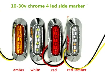 

100x LED Side Marker lights Clearance tail Lamp 12V 24V external lights Car Truck Trailer Bus lorry Rear Lights Parking light