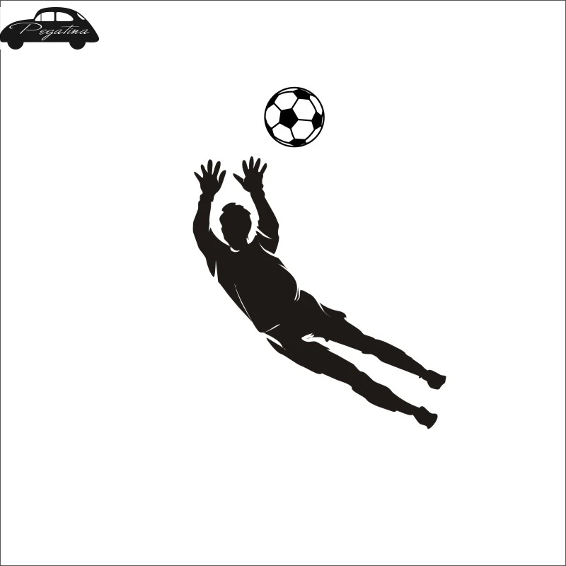 Football Goalkeeper Player Sticker Sports Soccer Car Decal Helmets Kids Room Name Posters Vinyl Wall Decals Football Sticker