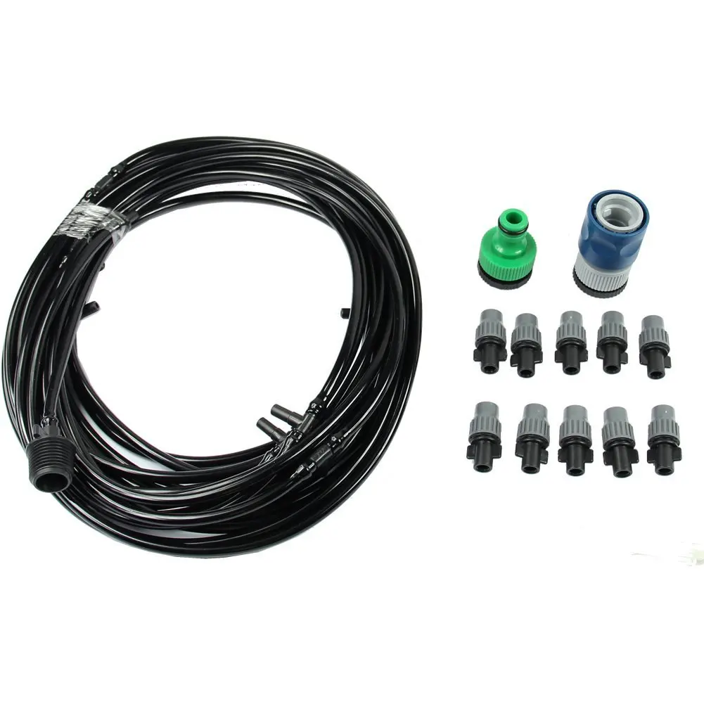 

Garden Supplies 10m 33FT Outdoor Garden Patio Misting Cooling System Plastic Mist Nozzle 2017ing DC120