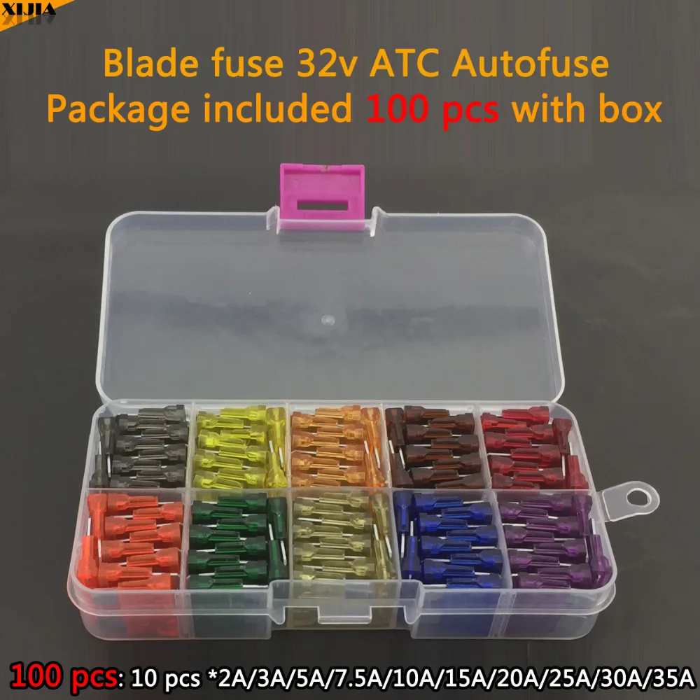 Buy Electrical Assorted Fuse 100 PCS 19mm 32V ATC