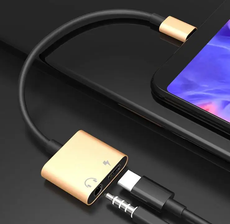 USB C к разъему 3,5 type C Кабель-адаптер для huawei P20 Pro Xiaomi mi 6 8 Note3 mi x usb type C 3,5 мм AUX преобразователь для наушников