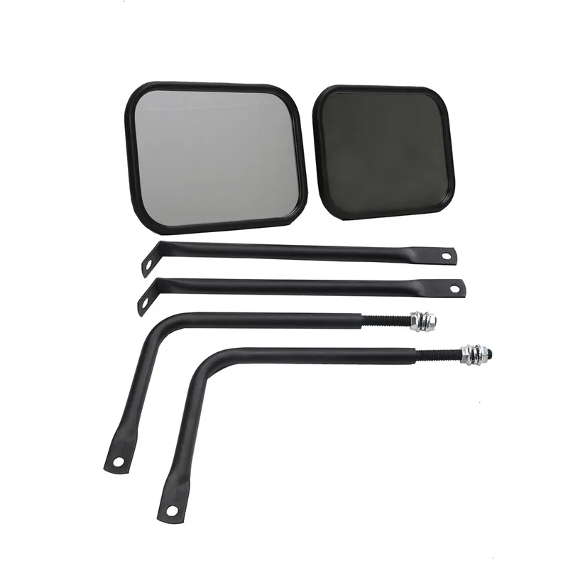 Black-Bolt-on-Door-Hinge-Mirror-Quick-Release-Mirror-Pair-Rectangular-for-2007-2017-Jeep-Wrangler (1)