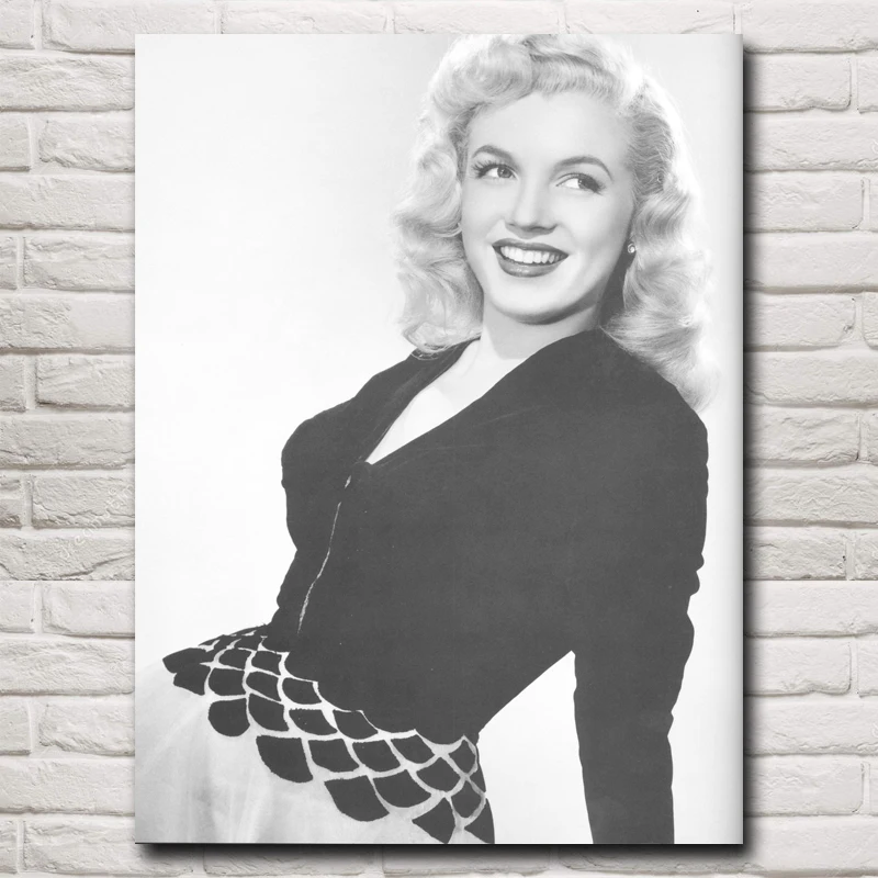 

Sexy Lady Marilyn Monroe Art Silk Fabric Poster Prints Home Wall Decor Pictures 12x16 18x24 24X32 Inches Free Shipping