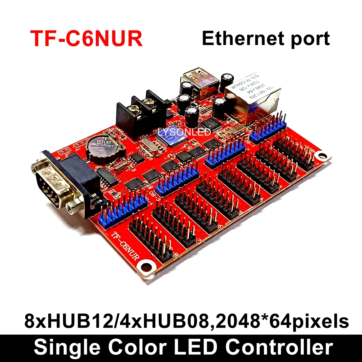LongGreat TF-C6NUR(TF-C5NUR) светодиодный дисплей карта управления с RJ45 и USB драйверами RS232