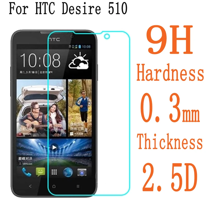 2.5D для HTC Desire 510 Оригинальное закаленное стекло 9H Высококачественная защитная
