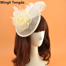 Винтаж Свадебные Подставки для фотографий женские свадебные Шапки с розы украшения Формальные Hat для церкви/Свадебная вечеринка/открытый Шапки