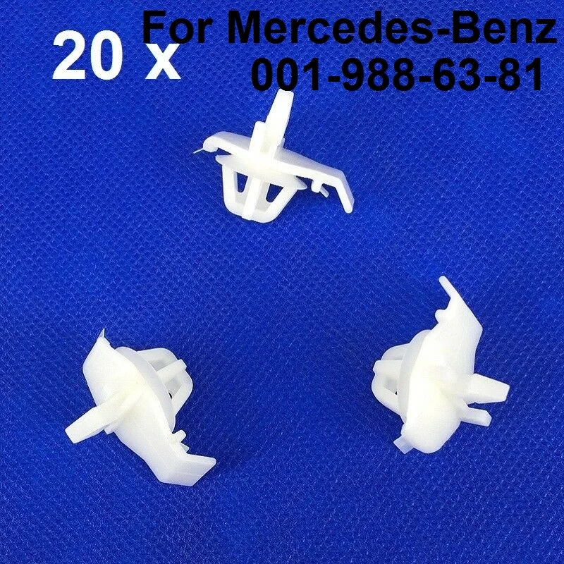 

20 шт для Mercedes-Benz 001-988-63-81 четверть панели формовочные зажимы