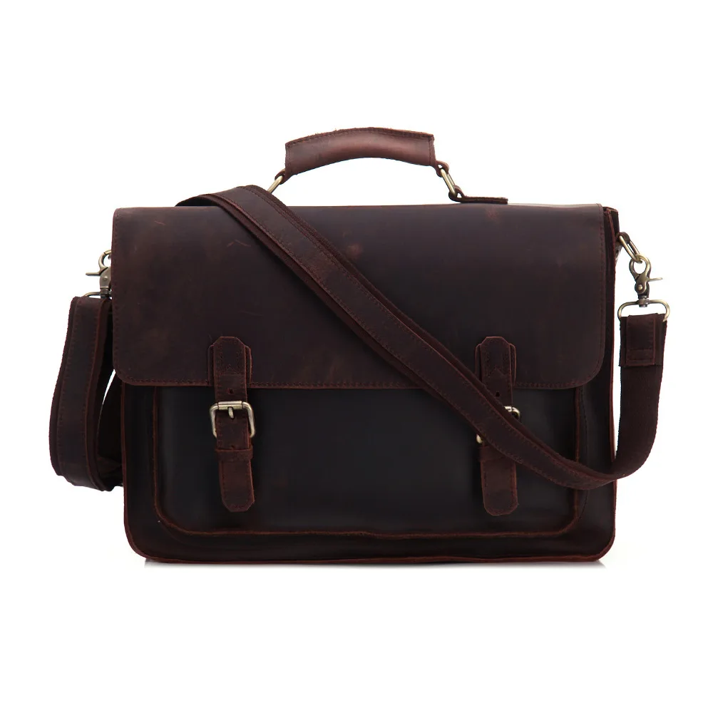 

YISHEN Business Men Briefcase Genuine Leather Men Handbags Top Grade Men Shoulder Crossbody Bag Male Travel Messenger Bag MS3001