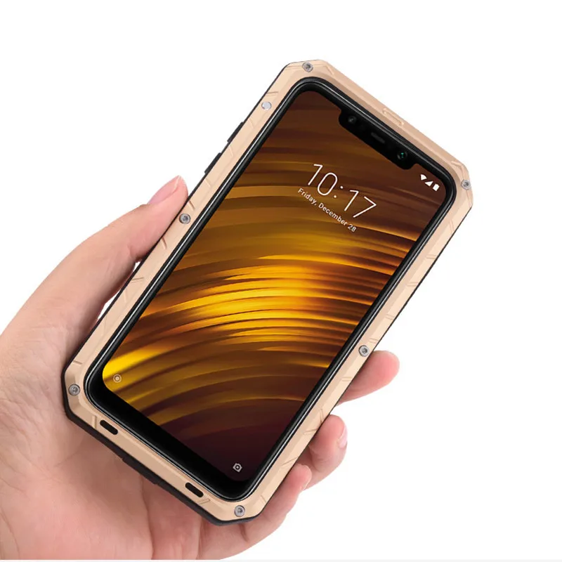 Оригинальный чехол IMATCH для телефона Xiaomi Mi Pocophone F1 жесткий алюминиевый