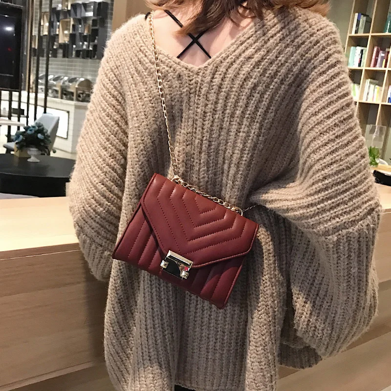  European Fashion Female Square Bag 2019 New High Quality PU Leather Women's Designer Handbag Lock C - 32972071938