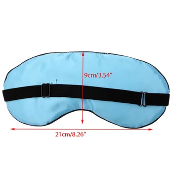 

ZLROWR 1PC New Pure Silk Sleep Eye Mask Padded Shade Cover Travel Relax Aid Blindfold