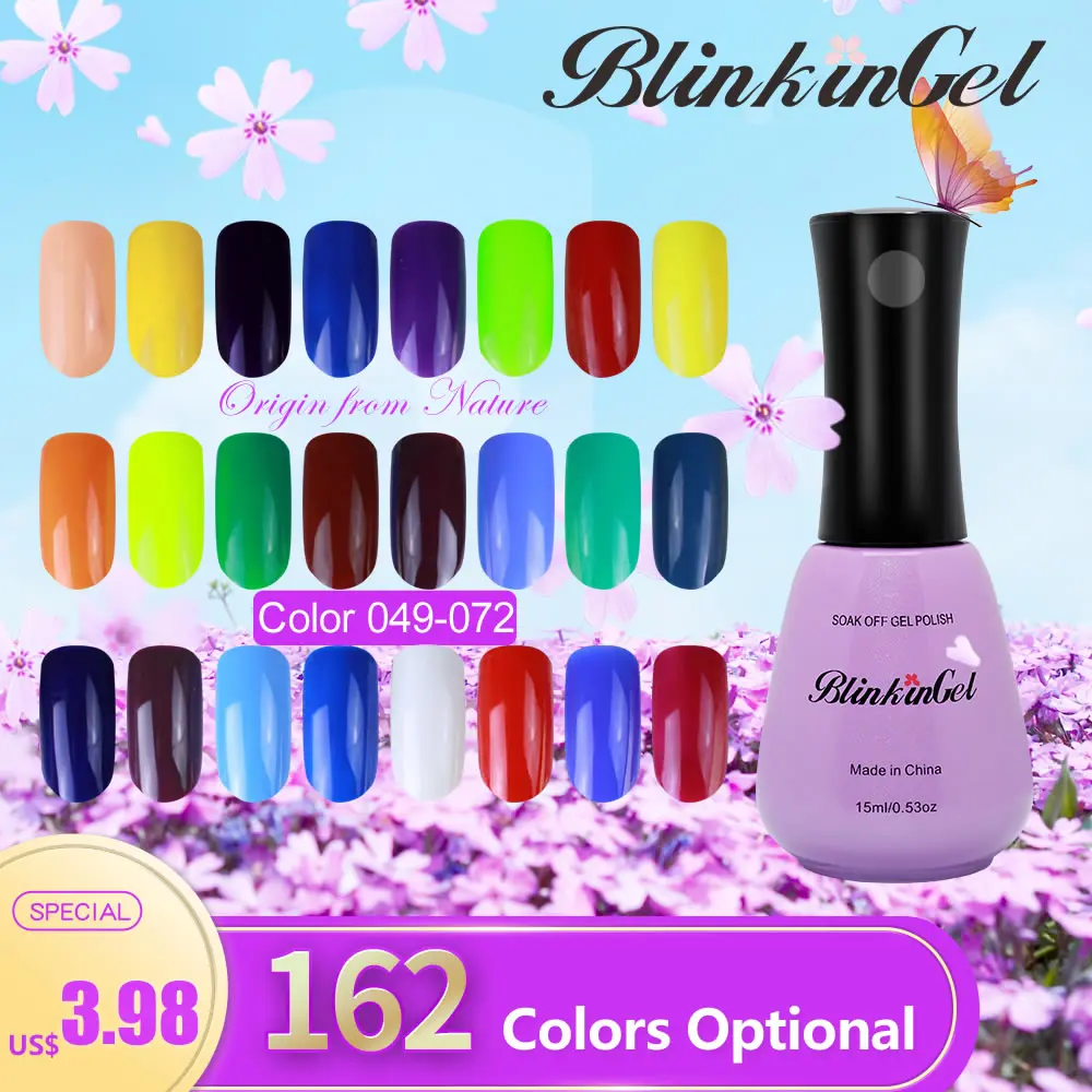 BlinkinGel 1pcs Multi Nails Color UV Nail Gel Polish Neon Set Gel