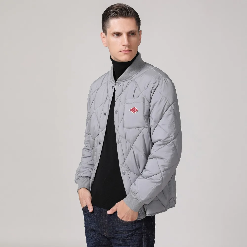 

ESCALIER Men Parka Winter Jacket Warm Casual All-match Single Breasted Solid Men Coat Popular Coat 2018 Hot Sale Outwear