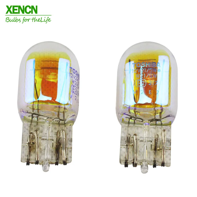 Xemcn W21/5 Вт T20 12V 21/5 Вт автомобильный сигнальный светильник s 1891 Авто Wedge bulb тормозной светильник отличное качество упаковка, лампы,, комплект одежды из 2 предметов