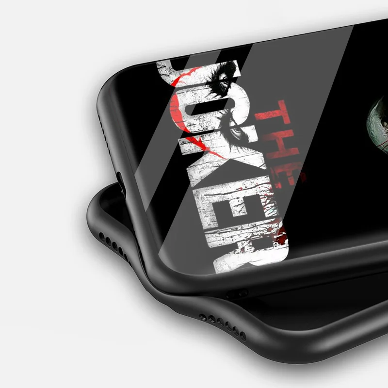 Чехол из закаленного стекла для iPhone 7 X, чехол для iPhone 8, 6, 6 S, 11, 11 Pro, XR, XS, MAX Plus, Бэтмен, Джокер, темный черный рыцарь, задняя крышка