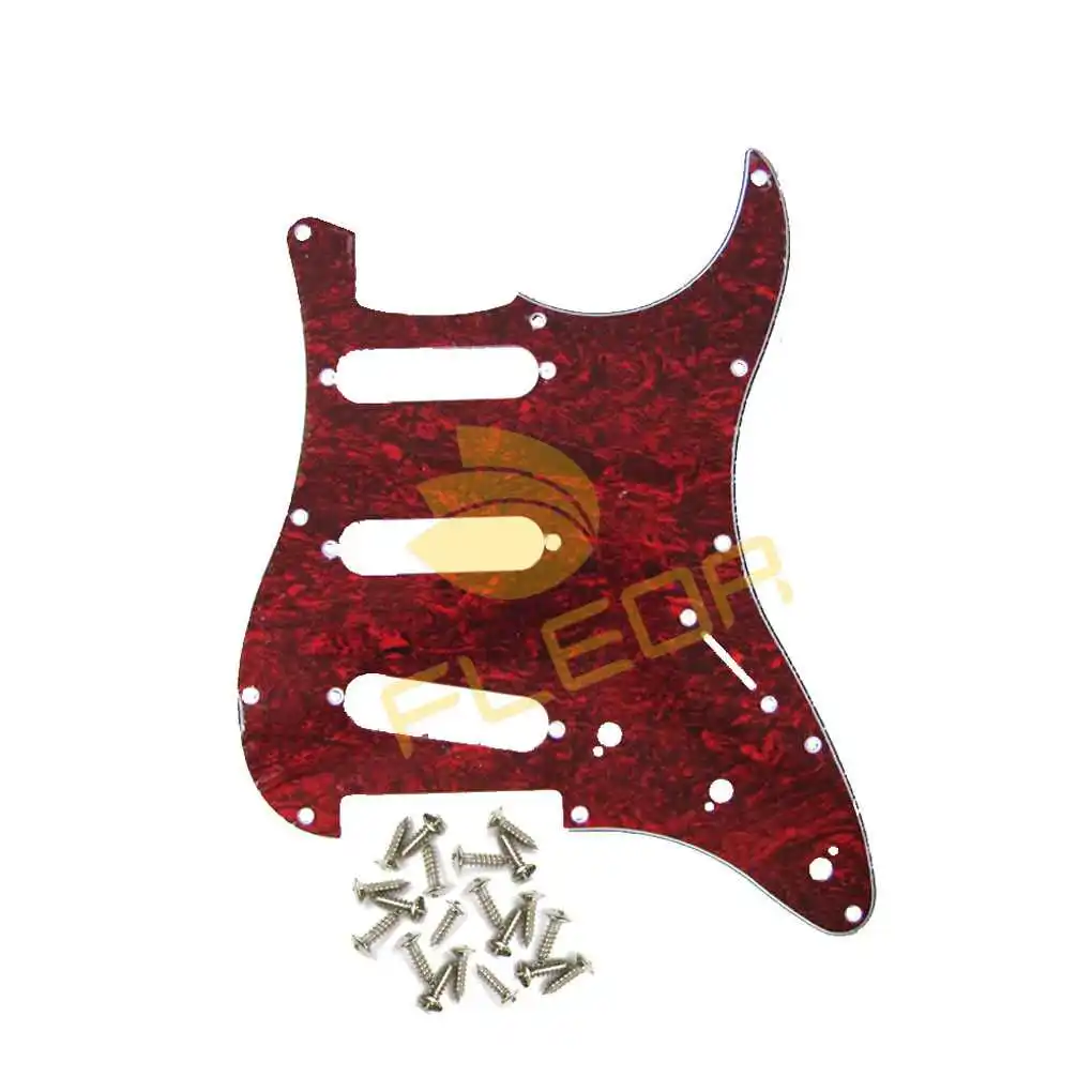 NEW 11 Holes Electric Guitar Pickguard Scratch Plate SSS w/Screws for