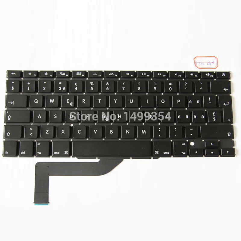 Оригинальный Новый A1398 Swiss Switzerland клавиатура для Apple Macbook Pro Retina 15 ''замена