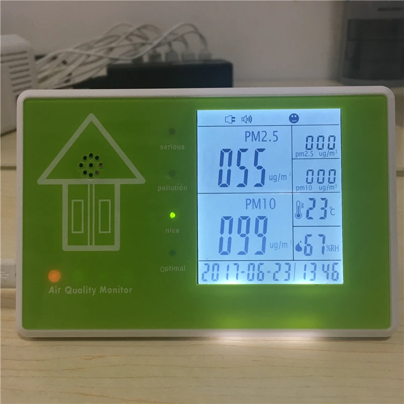 Free shipping indoor air quality monitor PM2.5 detector-in Gas