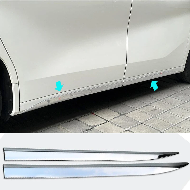 TTCR-II ABS Car Chromium Styling Decoration Body Side Moulding Rabbing Strip Trim for Toyota Alphard Vellfire 2015 2016 TTCR-II ABS Car Chromium Styling Decoration Body Side Moulding Rabbing Strip Trim for Toyota Alphard Vellfire 2015 2016