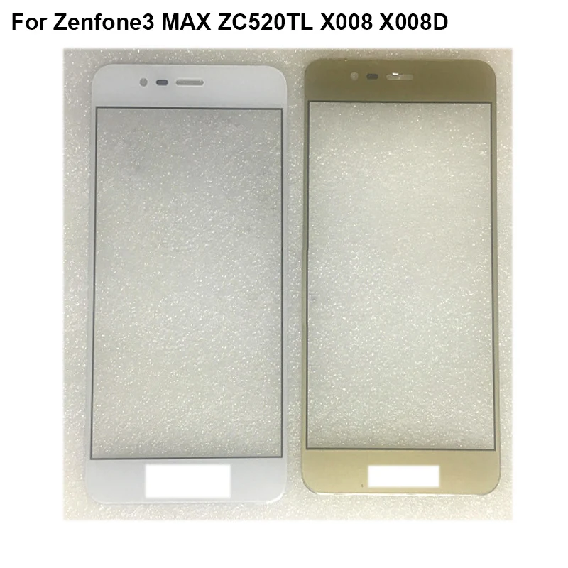 

For Asus Zenfone3 MAX ZC520TL X008 X008D Front Outer touch Screen Glass Lens without flex cable Cover Repair Parts