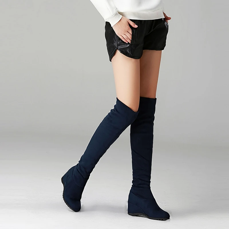 De Vente Without Chaude Hiver Femmes Chaussures with with Bottes Femme Sur 3 4 Mode Solide Dames Le Genou With Pointu Slip 2 black Automne Chaud Fur Troupeau Aa60929 Bout 1 with J3TlKF1c
