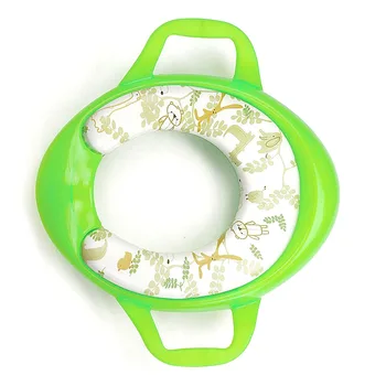 

2019 New Trainer WC Assistant Baby Potties Soft Toilet Training Seat Children With Handle Potty Toilet Pad