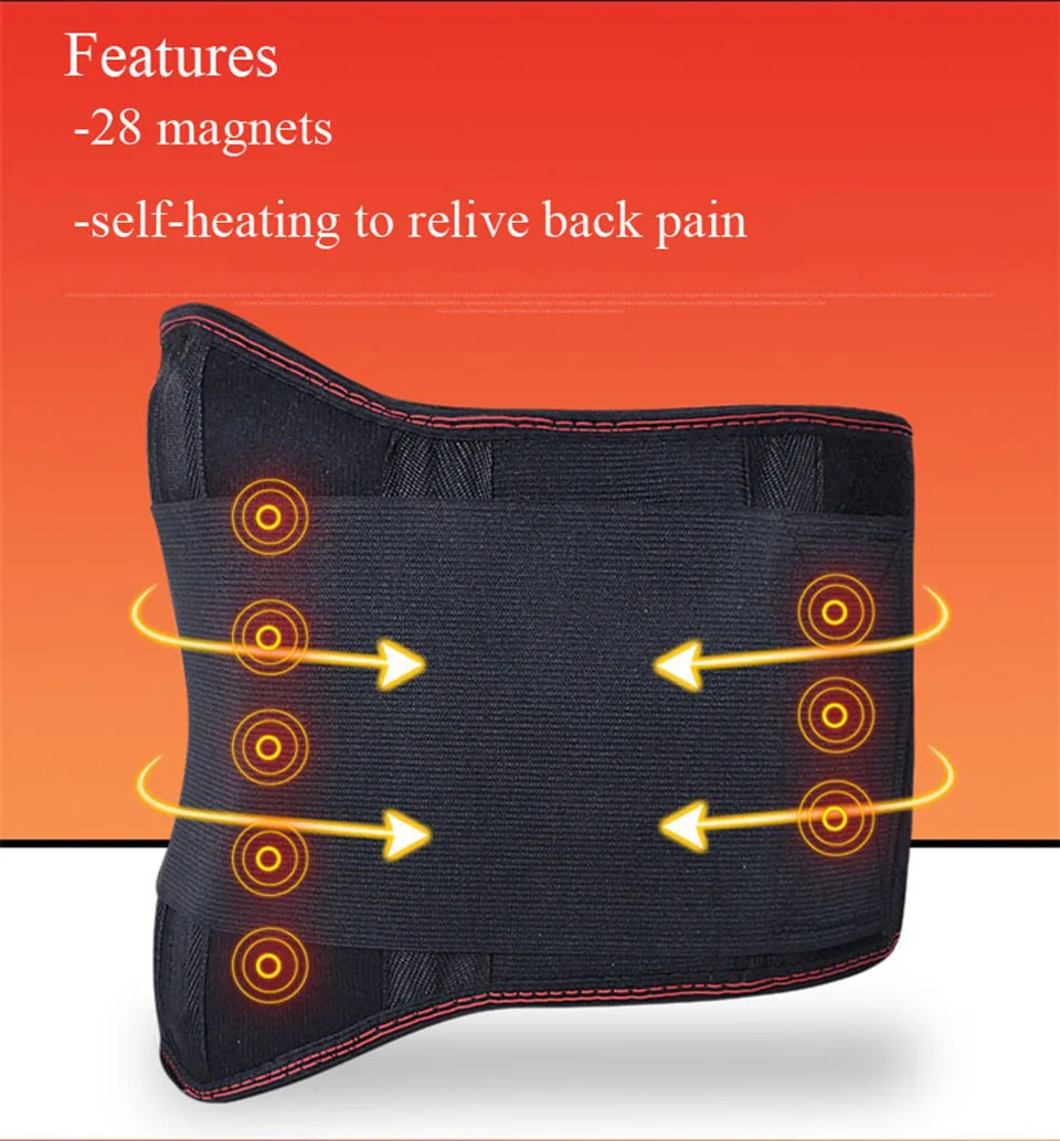 Adjustable Waist Tourmaline Self Heating Therapy Lumbar Back
