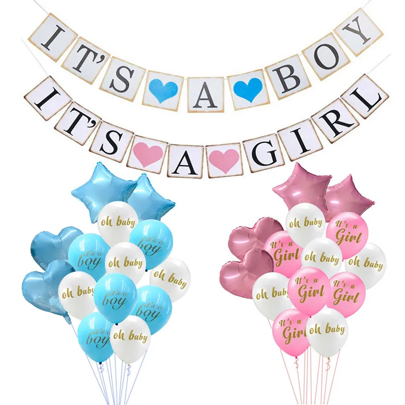 

Babyshower Birthday Balloon It's A Boy/girl Balloon Birthday Party Decoration Kids Balloon Gender Reveal Baby Decor Air Globos