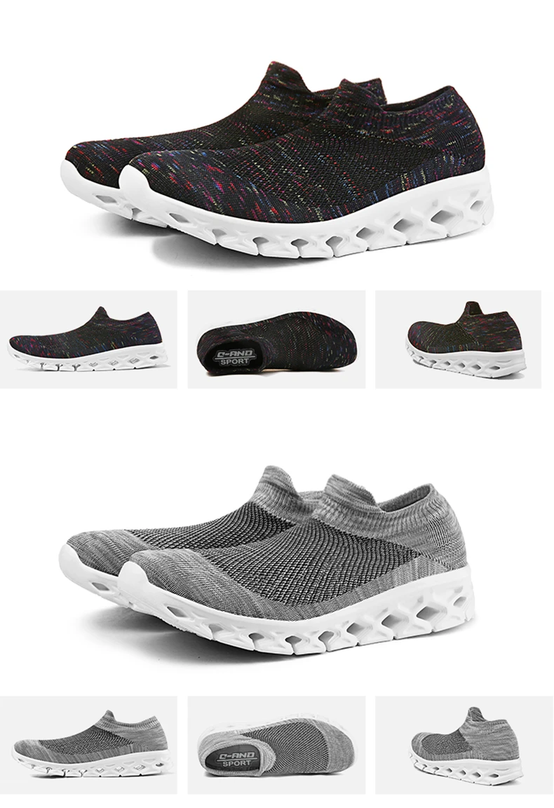 New Light Sneakers Breathable Mesh Socks Shoes Sports Men Women Couples Soft Stretch Non-slip Sneakers MD Flat Running Shoes (13)