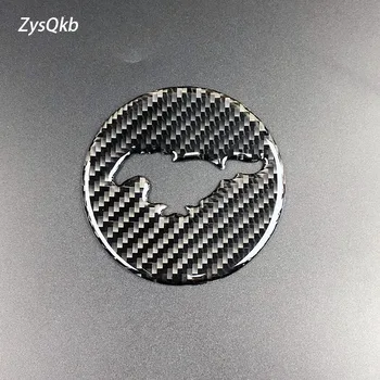 

For Ford Mustang Carbon Fiber Steering Wheel Emblem 3D Car Stickers Car Styling 2015 2016 2017 Auto Accessories