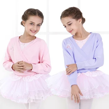 

autumn and winter cotton knitted sweater dancing jacket long sleeve cardigan sweater jacket girls dancing exercise clothes