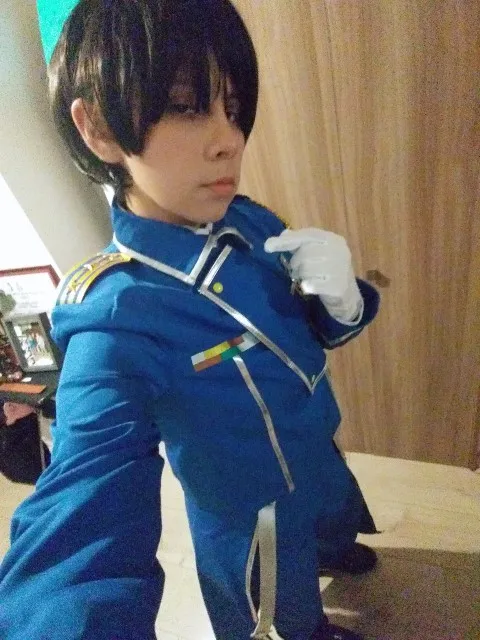 Цельнометаллический костюм Alchemist Roy Mustang для косплея военной формы|Костюмы аниме|