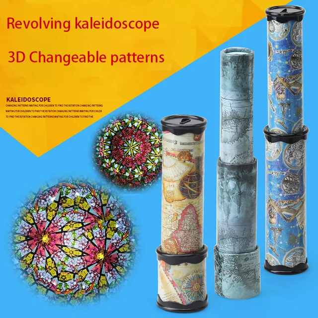Scalable Rotation Kaleidoscope 30cm Magic Changeful Adjustable Fancy Colored World Toys For Children Autism Kid Puzzle Toy 3