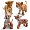 Simulation baby Lion Tiger Lynx forest wild animals model figurine plastic toys home decoration accessories Decor Gift For Kids ► Photo 3/5